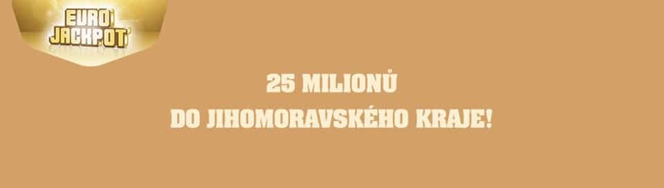11.3.2016 - Eurojackpot a výhra v JIhomoravkém kraji 25 mil. Kč