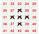 grafický obrazec na sázence loterie powerball u společnosti lottoland