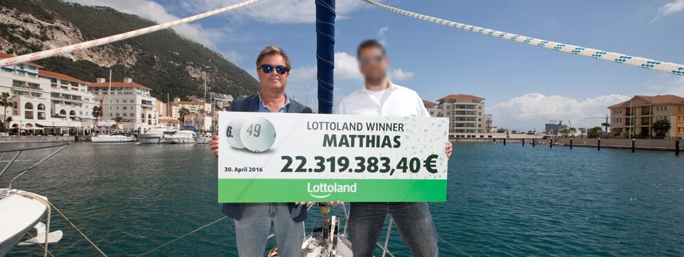 Matthias z Berlína se šekem na 22 miliónů eur od lottolandu