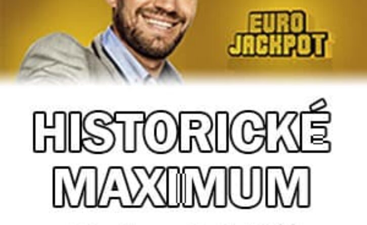 Druhý nejvyšší jackpot v historii loterie Eurojackpot