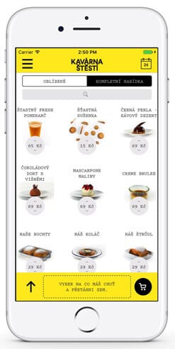 Mobilní aplikace Kavárna štěstí od Sazky