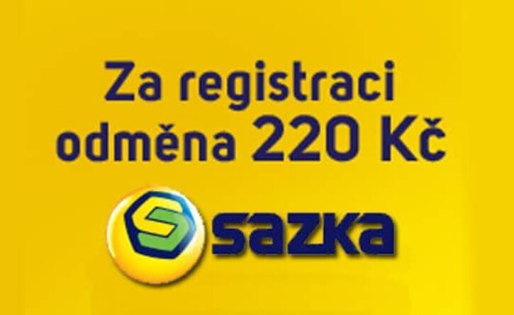 Sazka odměna za registraci 220 korun