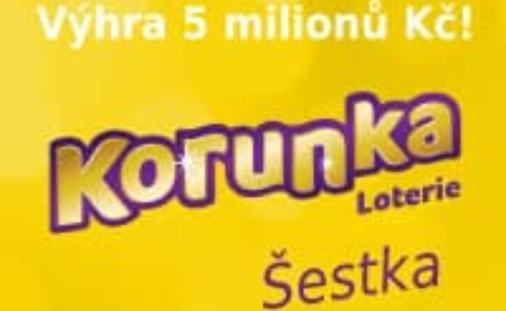 Výhra 5 milionů Kč v loterii Korunka Šestka.