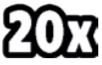 Výherní symbol losu 20x více