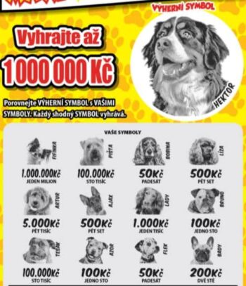 Výherní symbol losu Maxi Veselá zvířátka 3