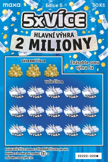 Ukázka nesetřeného losu 5x více