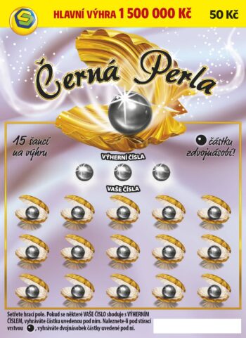 Ukázka nesetřeného losu Černá perla