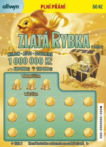 Ukázka nesetřeného losu Zlatá rybka