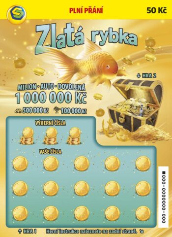 Ukázka nesetřeného losu Zlatá rybka