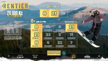 Ukázka setřeného losu Mini Rentiér