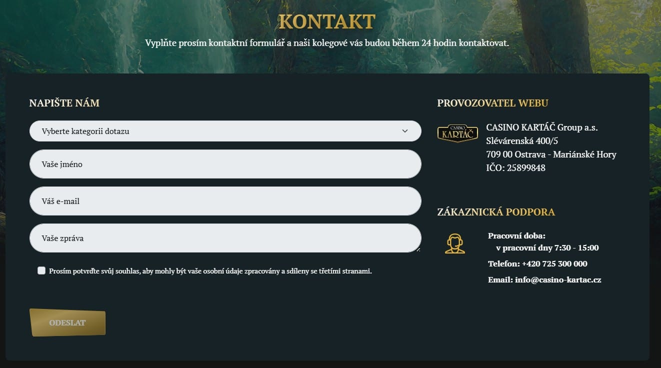 Zákaznická podpora Kartáč