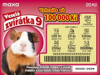 Ukázka setřeného losu Veselá zvířátka