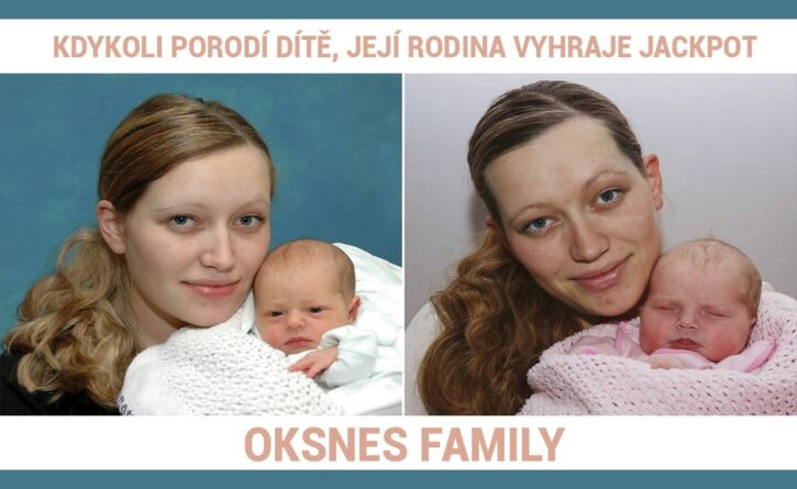 Hege Jeanette Oksnes a její dcery, vlevo nejstarší dcera Emily, vpravo Lindy.