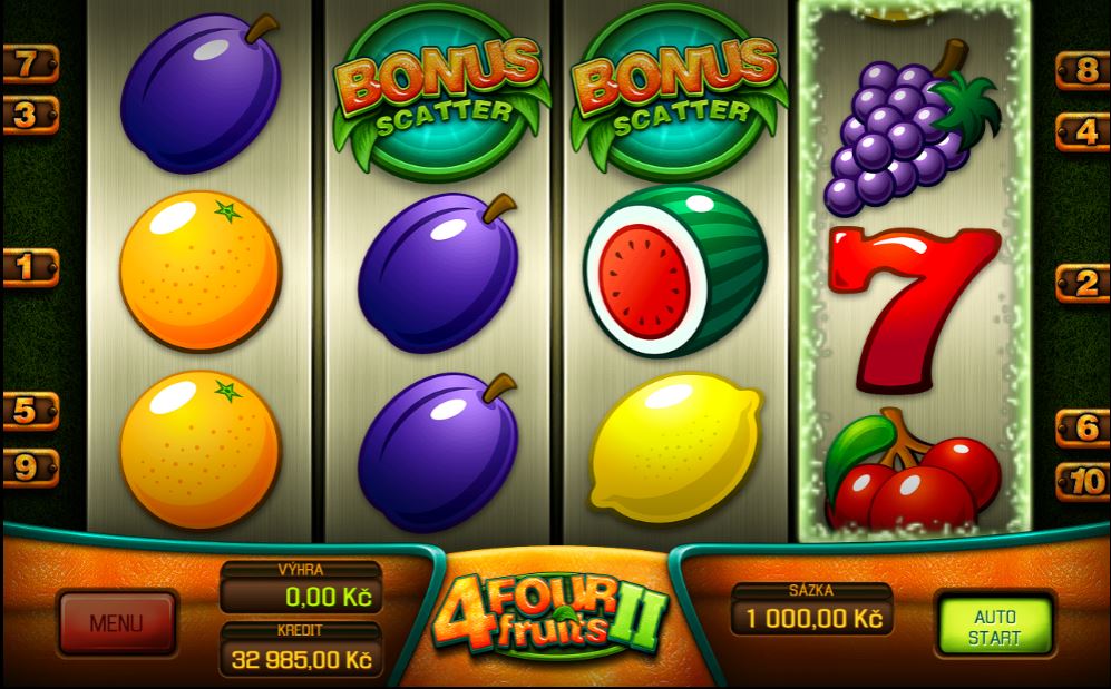 Bonusová hra Four Fruits II
