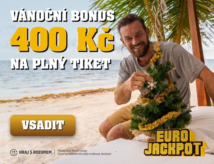 Vsaď si Eurojackpot s bonusem 400 Kč - Sazka