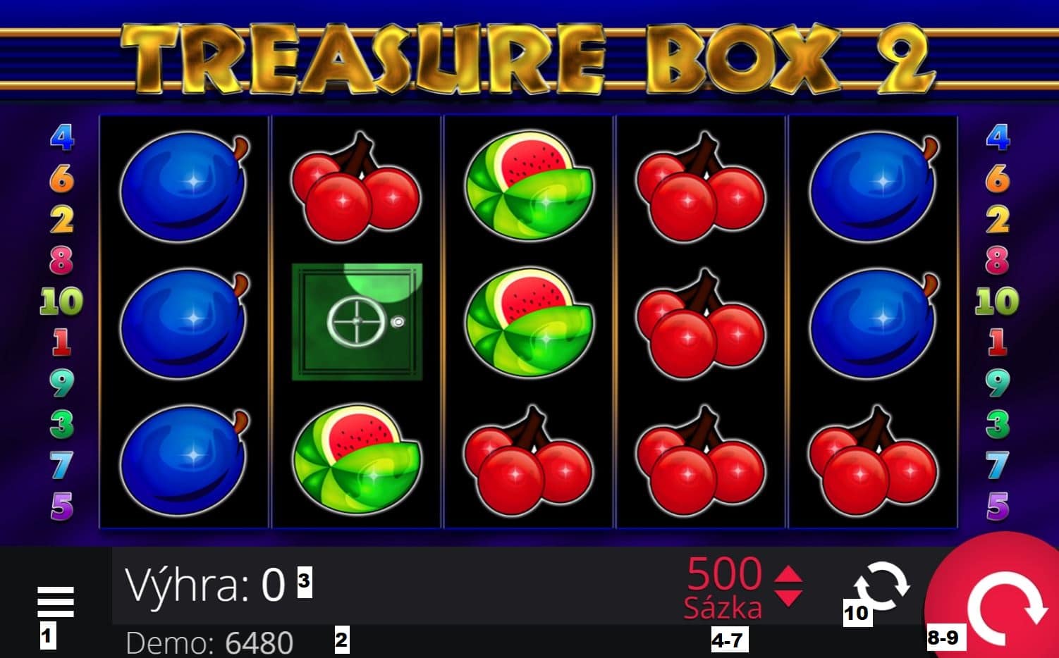 Jak hrát online herní automat Treasure Box 2