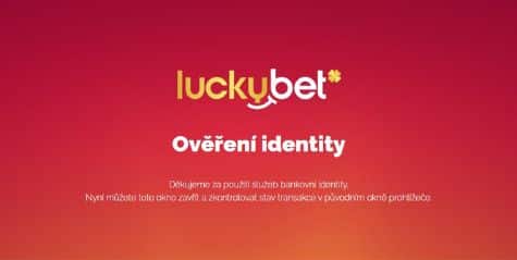 LuckyBet úspěšné ověření identity