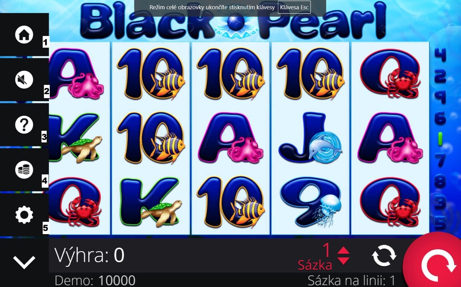 Menu Black Pearl