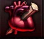 Symbol Probodnuté srdce automatu Blood Revival od Apollo Games