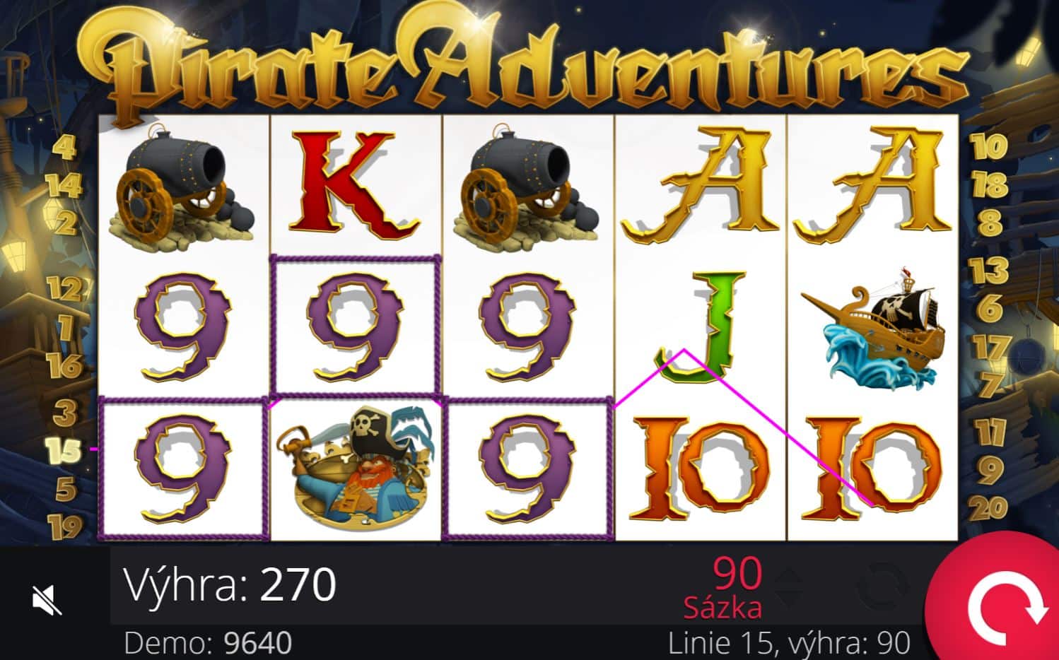 Téma a symboly Pirates Adventures