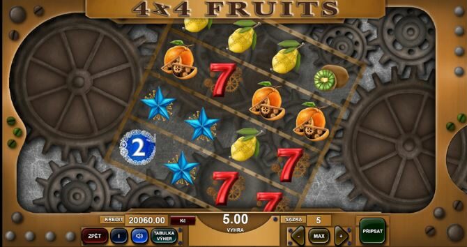 4x4 Fruits Jak hrát daný automat
