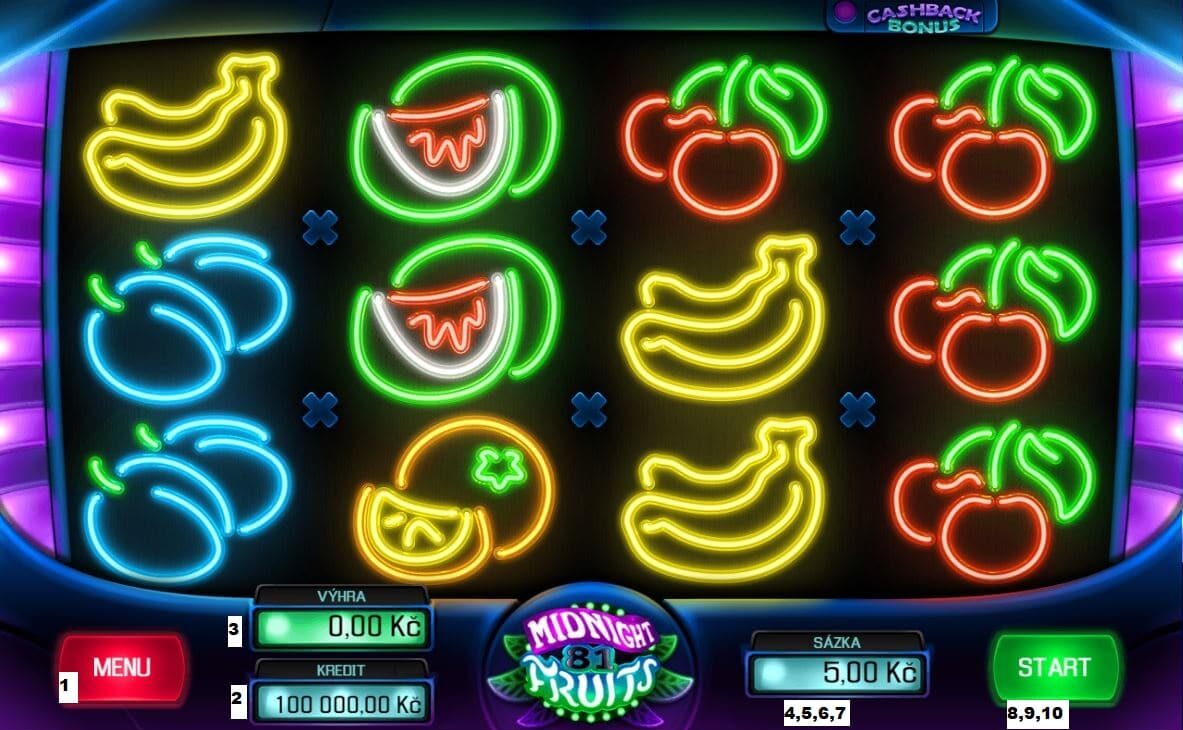 Midnight Fruits 81 Jak hrát daný automat