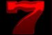 Symbol Červená sedmička automatu 4 Spin od eGaming