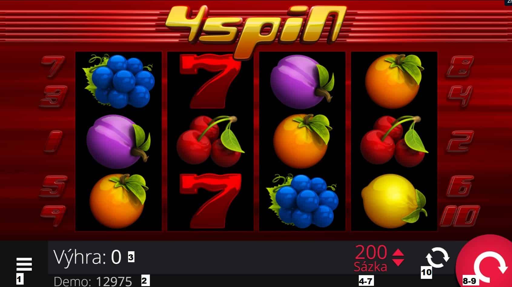 Jak hrát daný automat 4 Spin