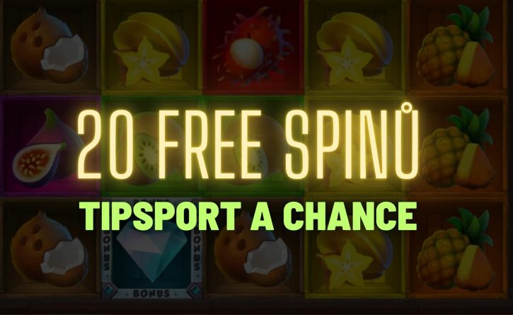 Tipsport Chance 20 free spinů