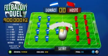 Ukázka nesetřeného losu Fotbalový duel