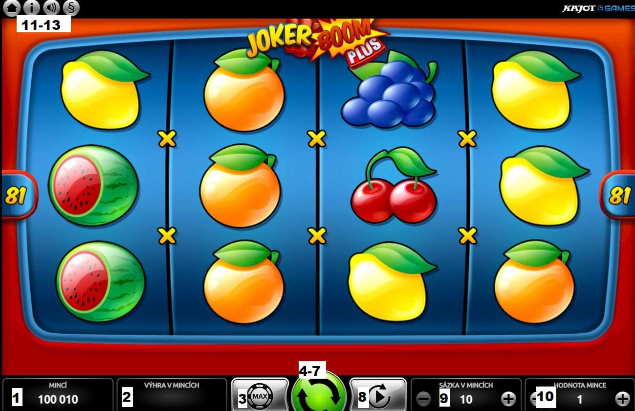 Jak hrát online automat Joker Boom Plus