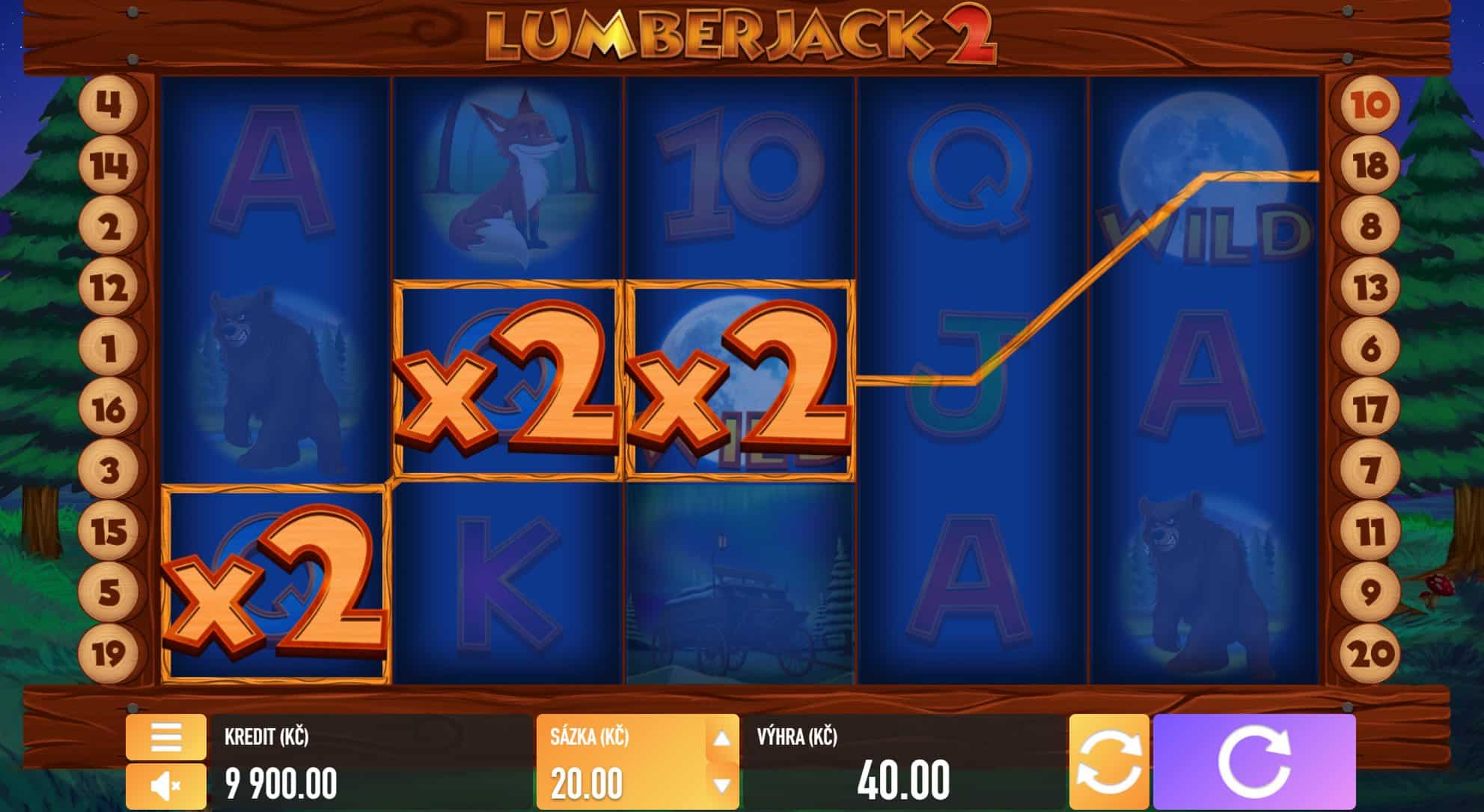 Lumberjack 2 online automat Wild symbol