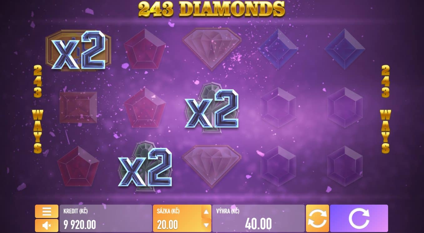 243 Diamonds online automat Wild symbol