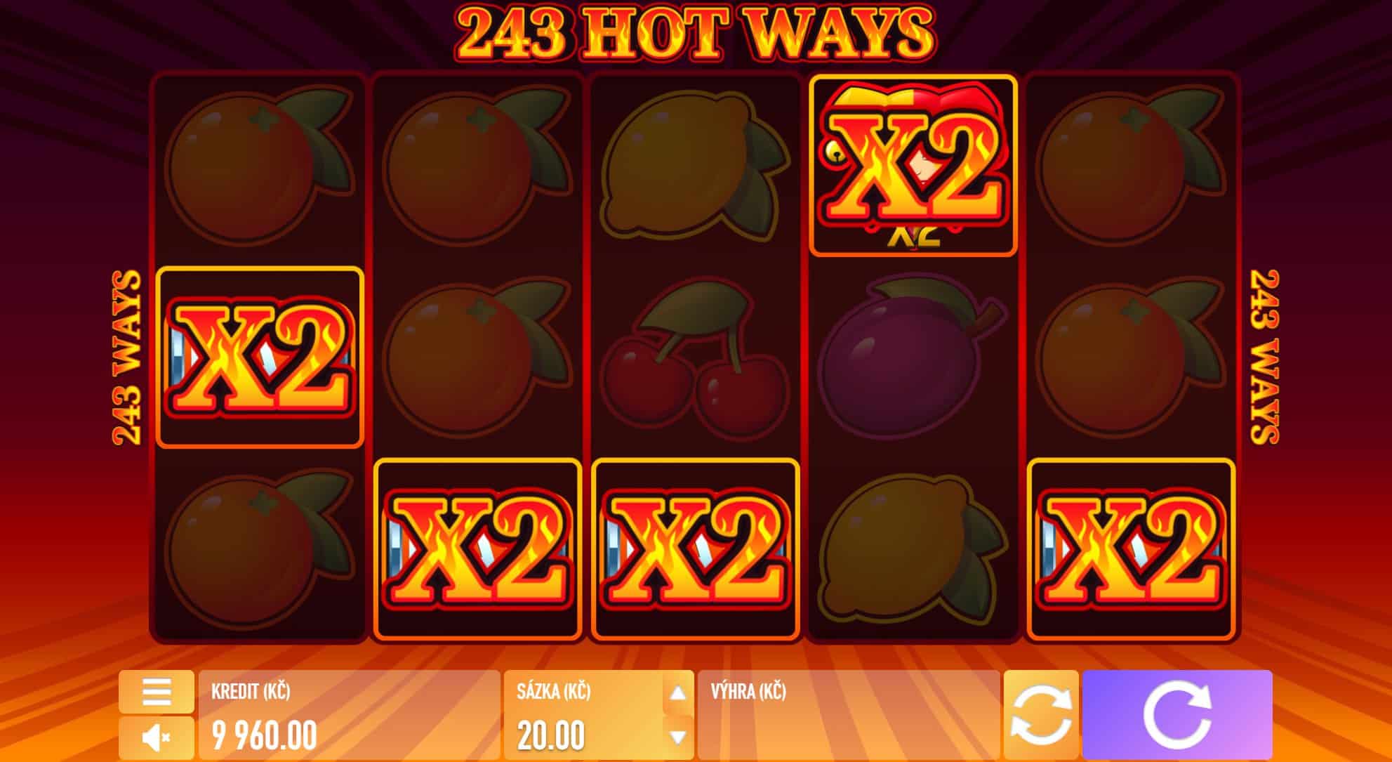243 Hot Ways online automat Wild symbol