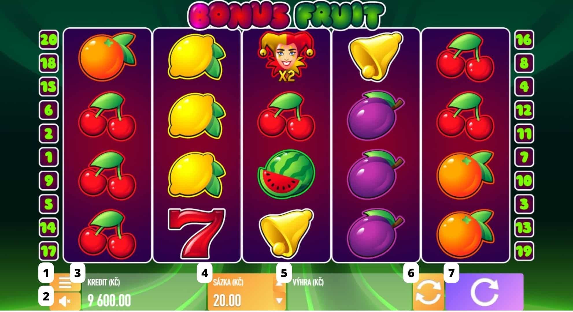 Bonus Fruit online automat