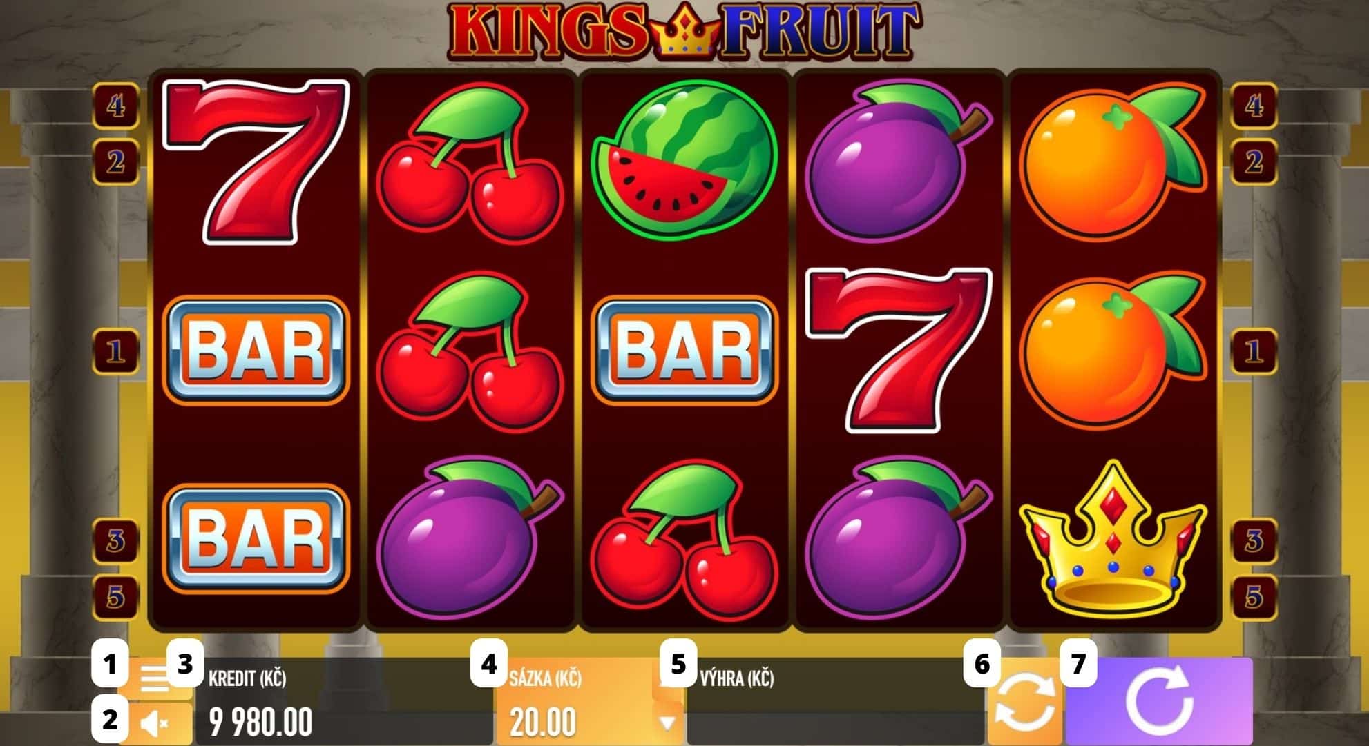 Kings Fruit online automat
