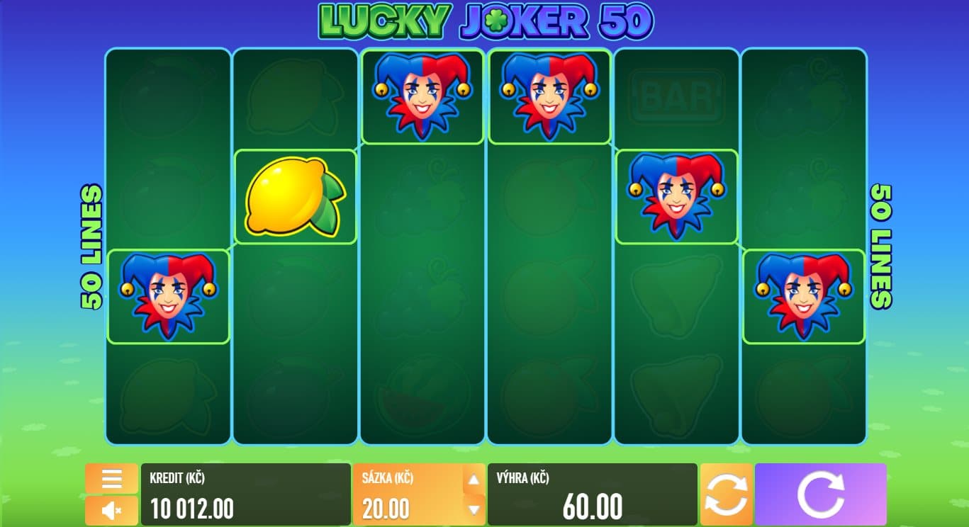 Lucky Joker 50 online automat Wild Symbol