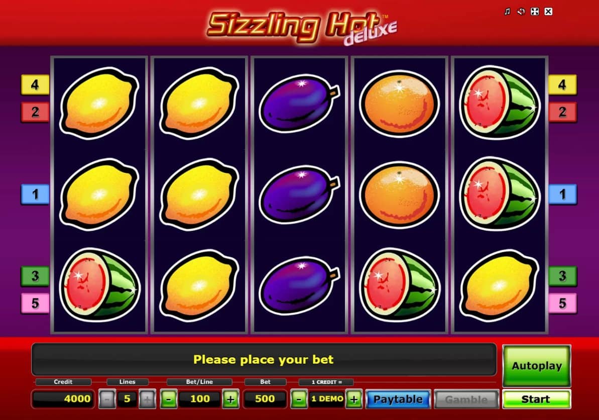 Sizzling Hot Deluxe online automat