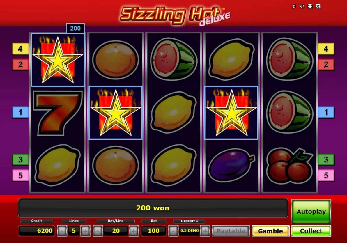 Sizzling Hot Deluxe online automat Scatter