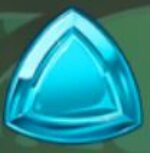 Symbol Světle modrý trojúhelník automatu Gemix od Play'n GO