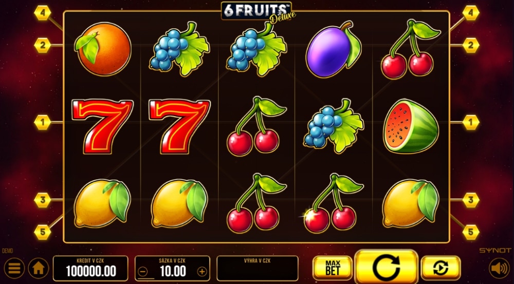 6 Fruits Deluxe od SYNOT Games