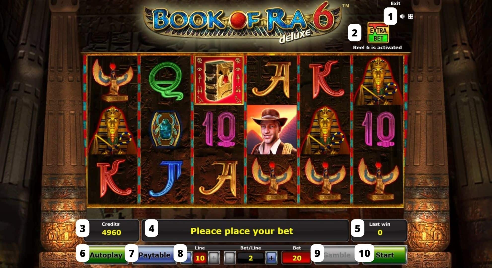 Book of Ra 6 Deluxe online automat
