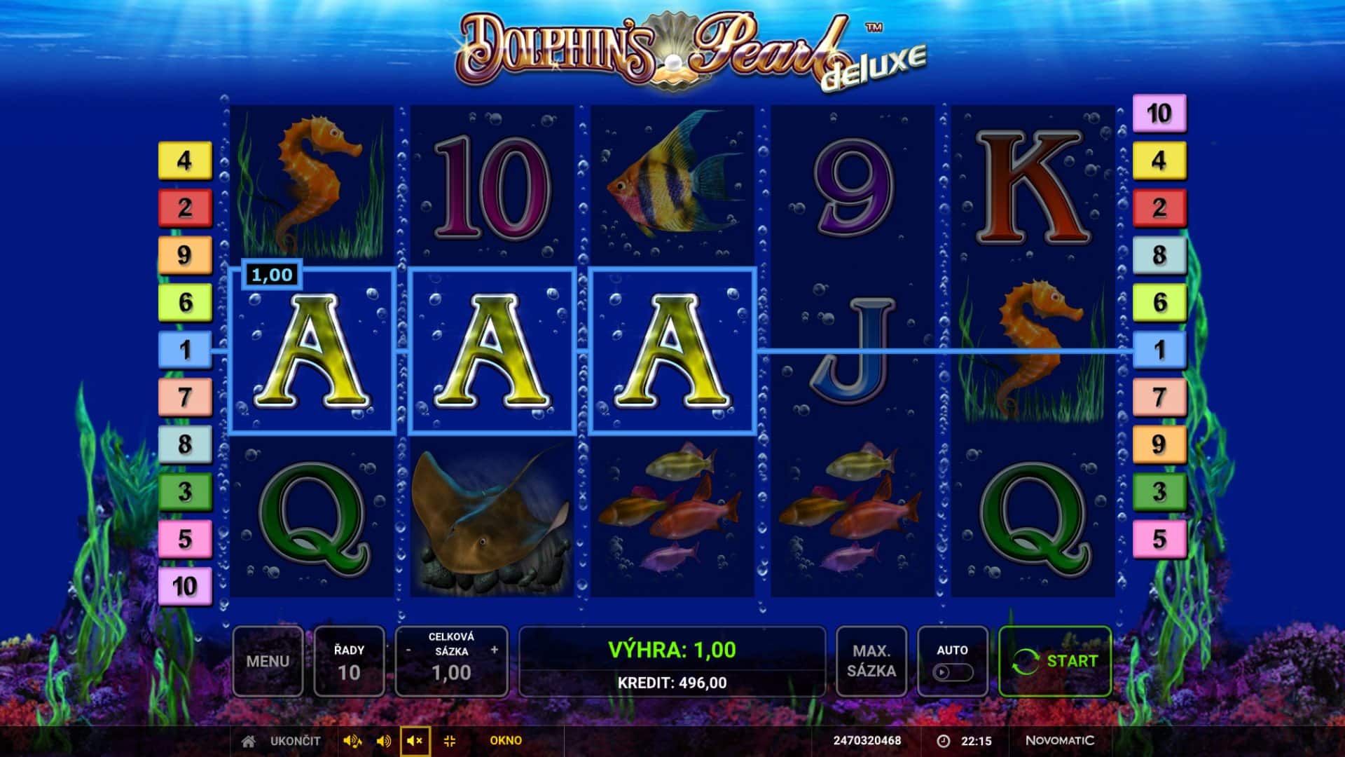 Dolphin's Pearl Deluxe online automat