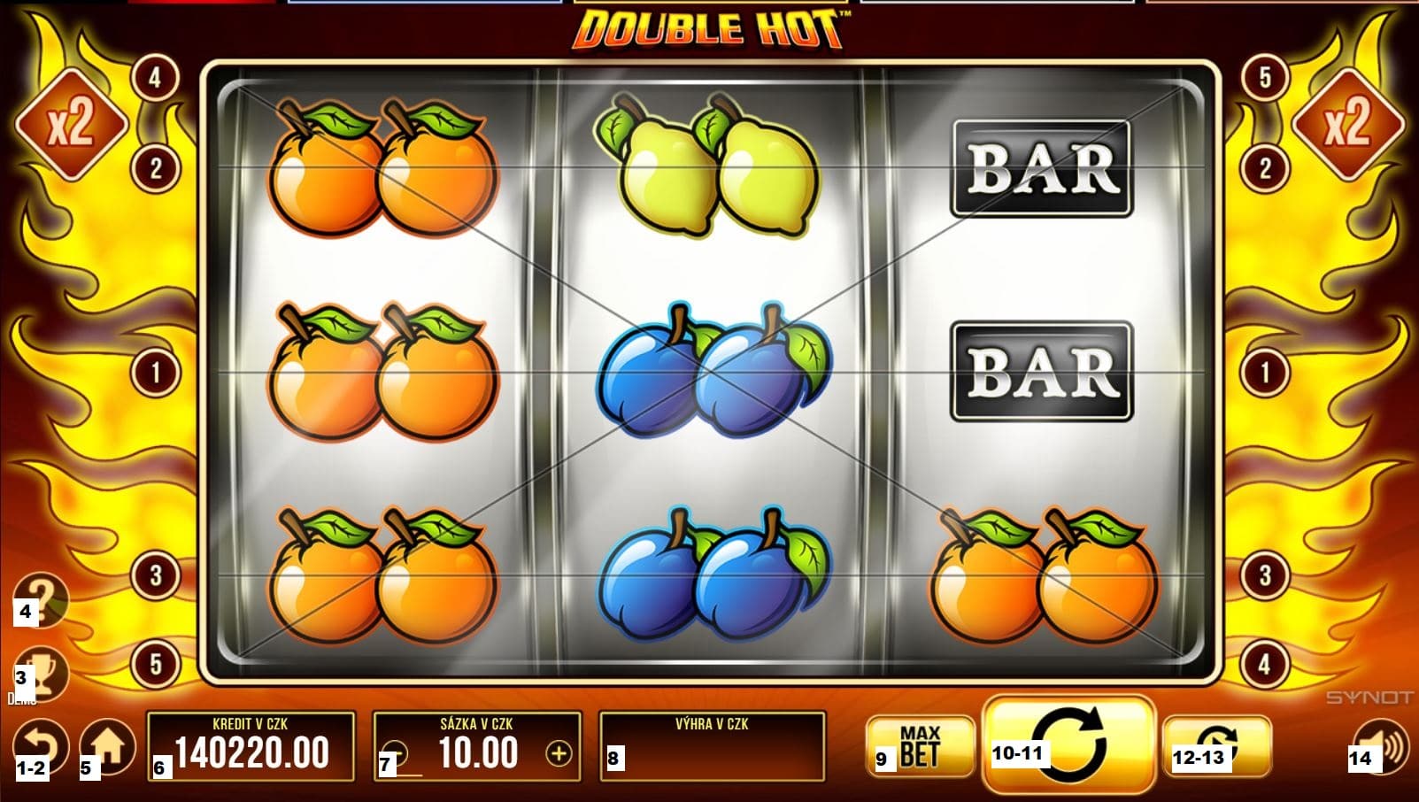 Jak hrát online herní automat Double Hot