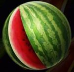 Symbol Meloun automatu Fruits Go Multiply od SYNOT Games