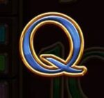Symbol Písmeno Q automatu Book of Secrets od SYNOT Games