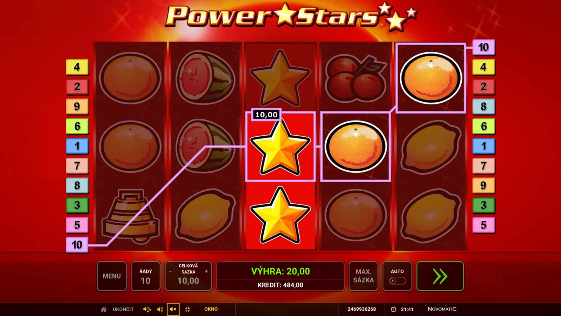 Power Stars online automat