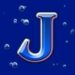 Symbol Písmeno J automatu Dolphin’s Pearl Deluxe od Novomatic