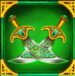 Symbol Zkřížené meče automatu Aladdin and the Golden Palace od SYNOT Games