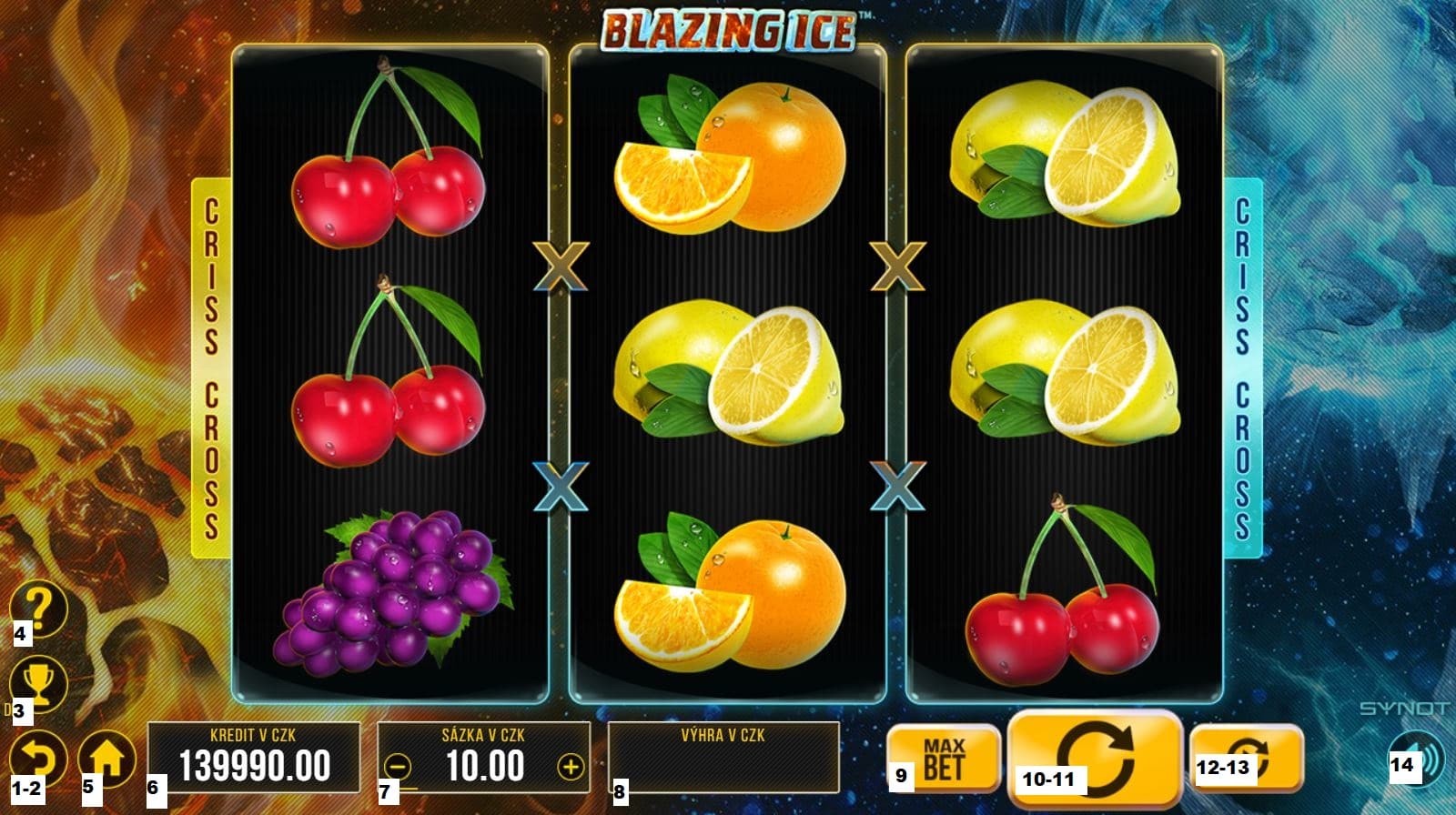 Jak hrát online herní automat Blazing Ice